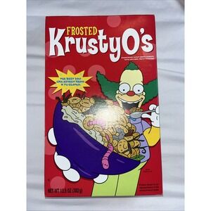 The Simpsons Frosted Krusty O's Multi Grain Cereal Sealed Unopened Box‎ 2007